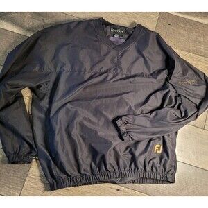 FootJoy Black and Gold Windbreaker Size Large